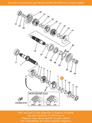 Yamaha washer 90209 - washer,, oem