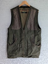 Hide Park Utility Vest Gilet Top Grade Hide Leather Trim Hunting Shooting size M