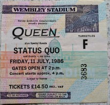 Queen & Status Quo Ticket