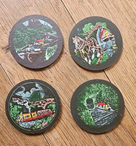 Canal barge ware coasters - canal,