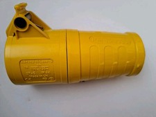 Lewden PM16/2000 Coupler Plug Socket 110 Volt 2P+E (3 Pin) 16 Amp Yellow IP44
