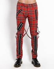 Gothic Trousers Red Check -