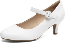 Mid Kitten Heel Mary Janes