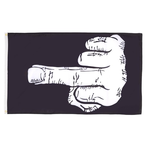 Middle finger flag 3x5 - finger, ft