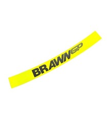 F1 Helmet Visor Sticker Jenson Button Brawn GP 2009 Bell Helmet Neon Yellow