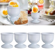 4 x Egg Cup Set Breakfast Boiled Eggs Novelty egg holder Kitchen Home Food New