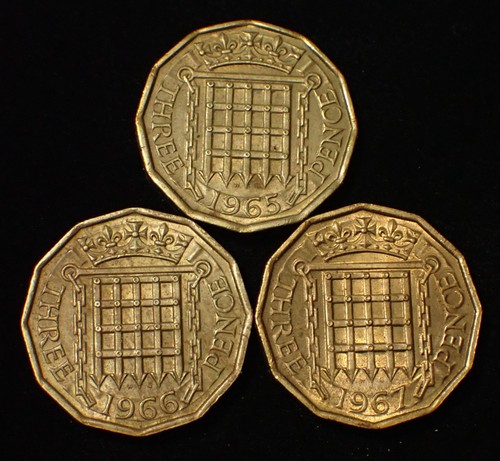Three pence 1965 - uk,