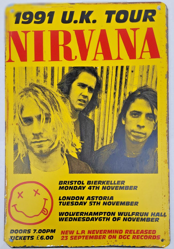 Nirvana 1991 tour poster - 1991,