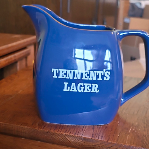 Tennent lager blue ceramic - blue,