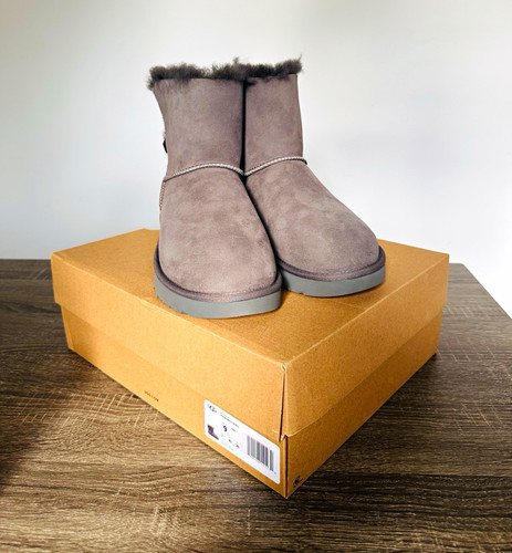 Ugg mini bailey bow - bailey, grey