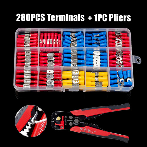 280pcs insulated electrical - 280pcs,