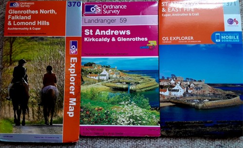 Three ordnance survey maps - ordnance,