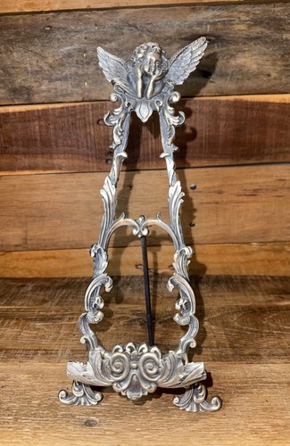 Perfect ornate pewter easel - perfect,