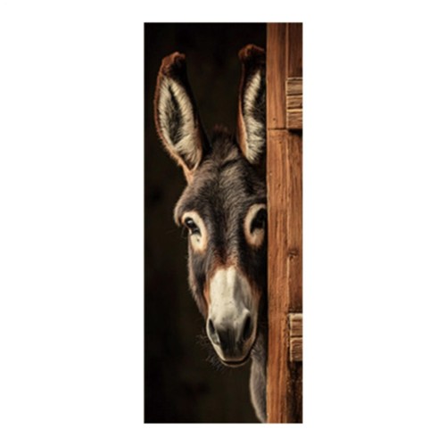 Donkey themed trash - trash, can