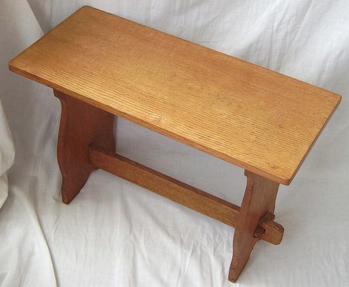 Wooden stool vintage light - wooden,