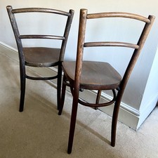 2  Vintage Bentwood Cafe Chairs,good usable condition,1 labelled J.J.Khon Mundus