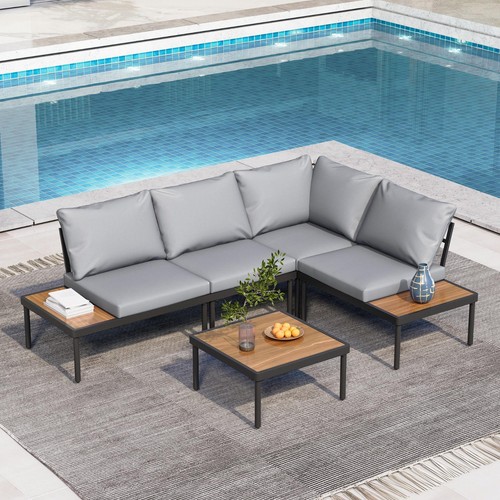 5pc shape rattan - l-shape,