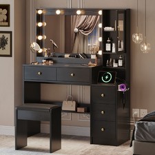 White /Black Makeup Vanity