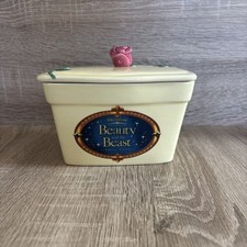 Clover Butter Dish Beauty & The Beast Special Edition Walt Disney Collectable