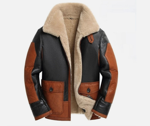 Men shearling pilot - pilot, bomber
