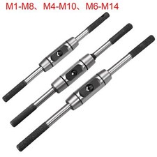 Tap Wrench Handle Adjustable Bar Taps Holder Reamer Wrench M1-M8 M4-M10 M6-M14