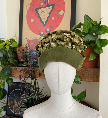 Vintage 1960s green velvet - vintage,