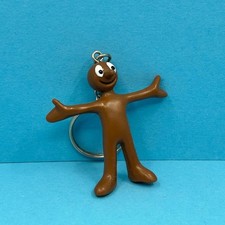 Vintage Aardman Morph Toy Figure BBC Tony Hartbeat Keyring Keychain Bag Charm