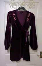 Topshop Purple Velvet Wrap