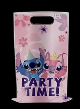 10 X Disney Stitch Loot Bags Birthday Party Time Sweet Gift Gooody Bags Lilo 