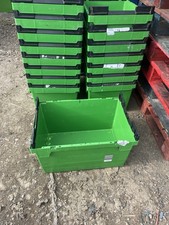 4x Heavy Duty Stacking Storage Box 60x40x30cm Deep