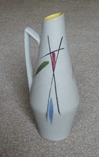 Vintage 1930s Art-deco West German Ceramic Vase by SCHEURICH 271-22