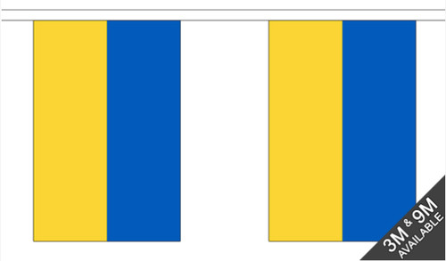 Ukraine flag bunting 6m with - ukraine,