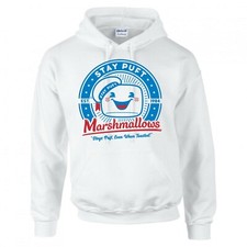INSPIRED BY GHOSTBUSTERS MARSHMALLOW MAN "STAY PUFT LOGO" HOODIE