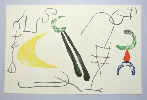 Joan miro vintage woodcut - joan,