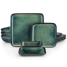 Green Square Dinnerware Set 12