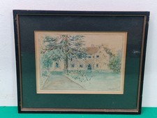 Framed Antique 1921 House &