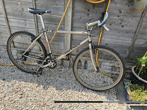 Orange mountain bike - mountain,