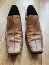 Stacy Adams Brown Leather Vintage Loafers slip on shoes Men's size 8.5M