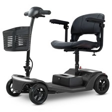 2026 Portable Mobility Scooter, 4mph, 136kg Weight Capacity, LED Headlight