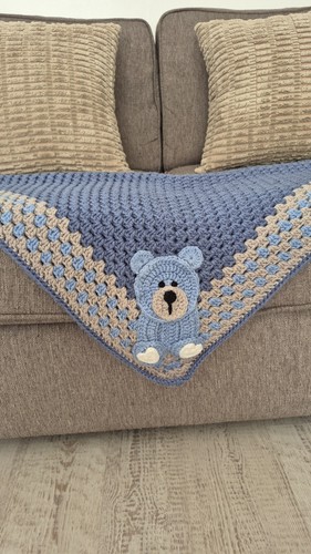 Handmade crochet teddy bear - handmade,