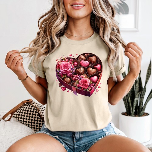 Chocolate hearts roses - chocolate,