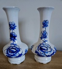 Vintage Vases. A Pair of Blue