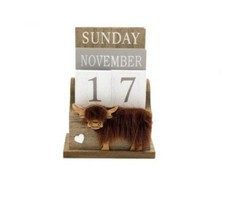 Wooden Highland Cow Coo