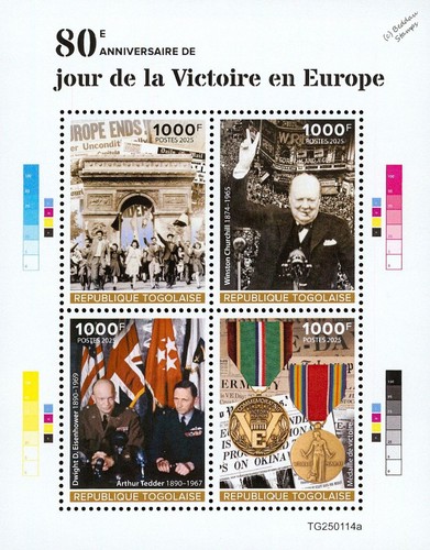 Wwii 1945 day victory in - ve-day,