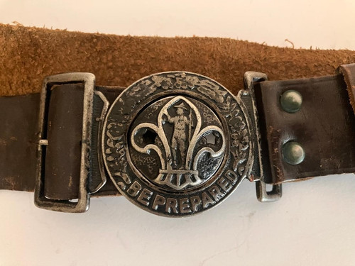 Vintage boy scout - boy, leather