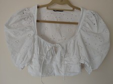 Zara womens crop top blouse