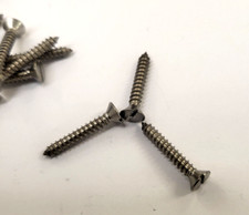 Self tapping Slotted A2 stainless steel screw 6x7/8" Box 627