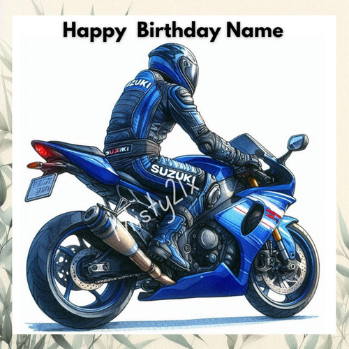 Personalised suzuki greeting - suzuki,