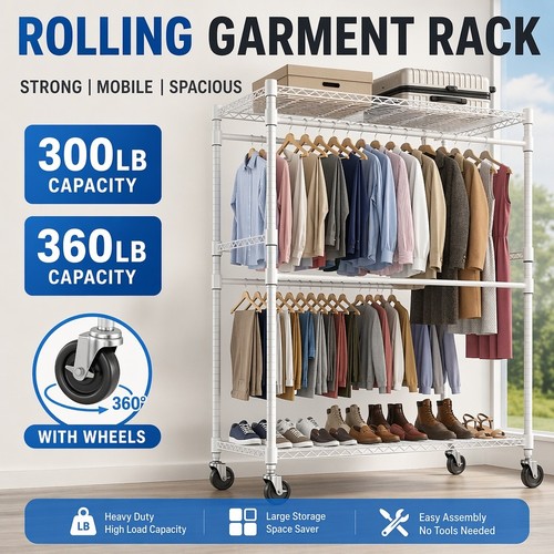 Clothing rack heavy duty - clothing,