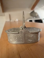 Antique Pewter Salt/Pepper